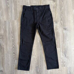 Rare Blank R Tab Levi's Men’s 100% Cotton Chino Pants Jeans | Jet Black 32 x 30